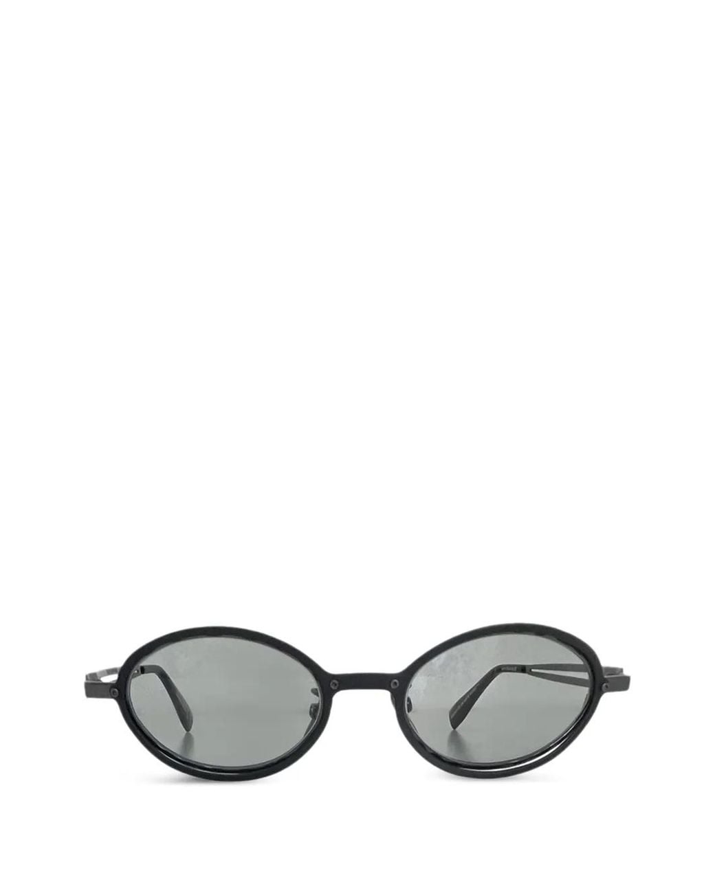 Kuboraum Metallic Oval-Frame Metal Sunglasses