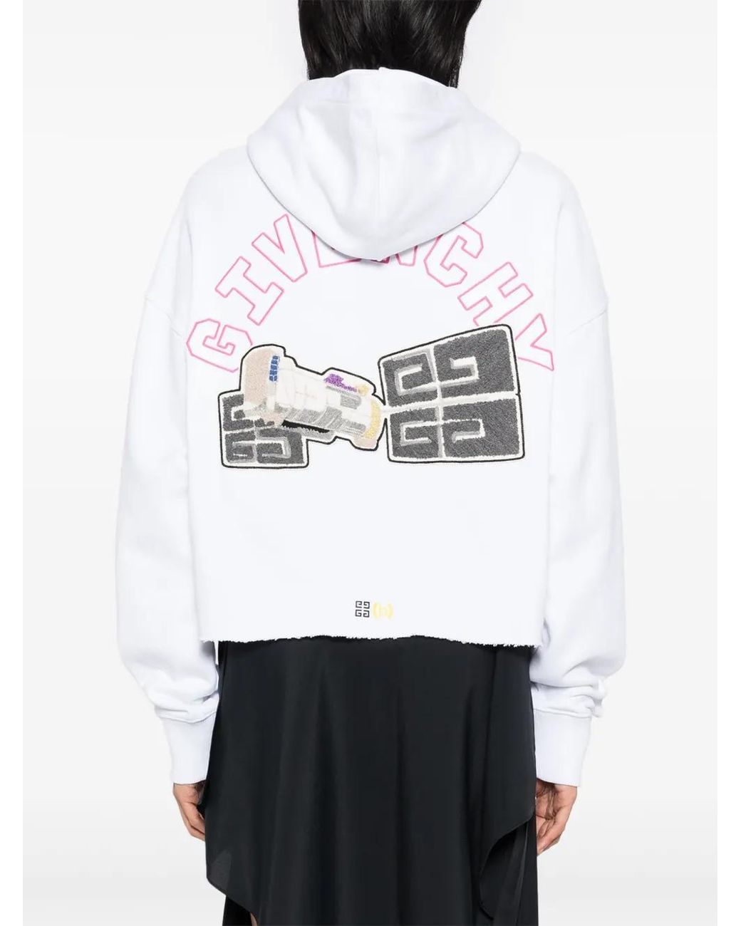Givenchy White Appliqué Hoodies