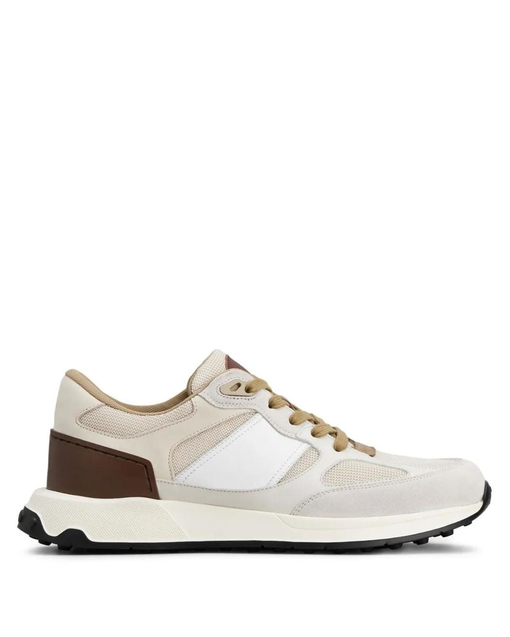 Tod's Sneakers Aus Veloursleder Und Glattleder, Braun,Grau, 5 in White für Herren