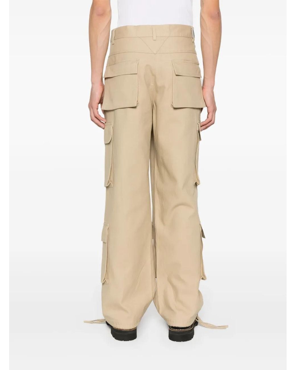 Represent Natural Logo-Plaque Cargo Trousers for men