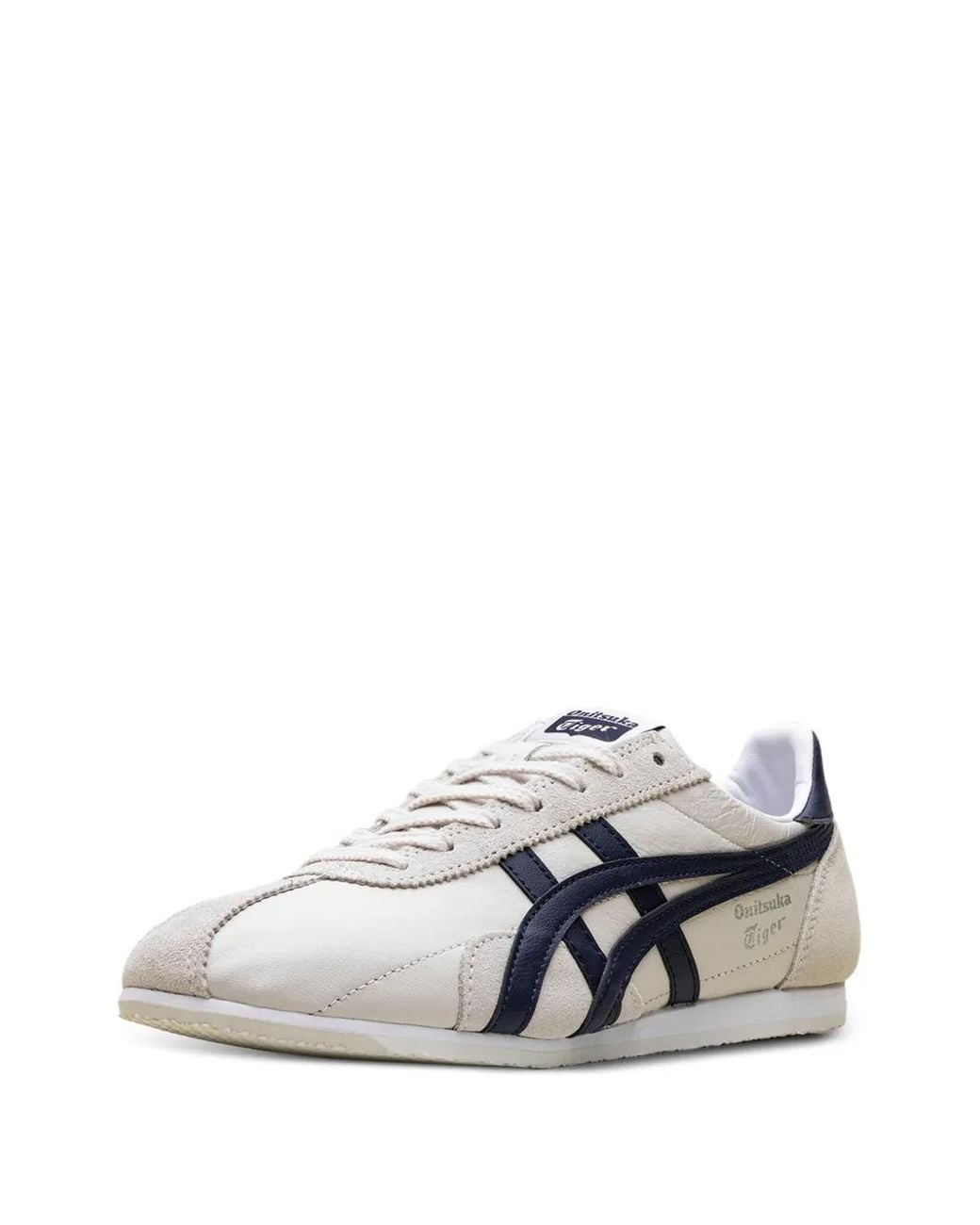 Onitsuka Tiger White Runspark Stripe-Detail Sneakers for men