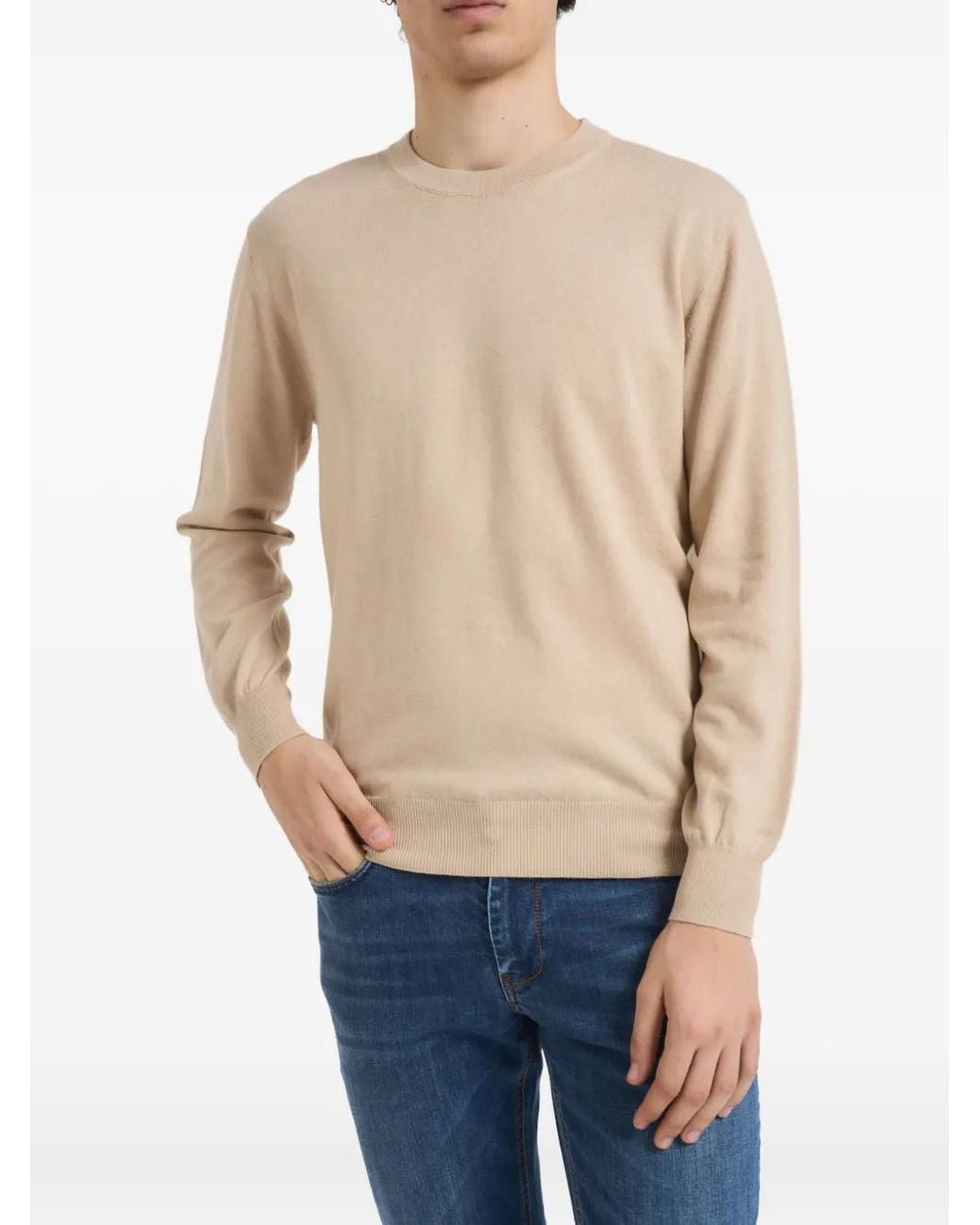 Kangra Blue Crew-Neck Sweater for men