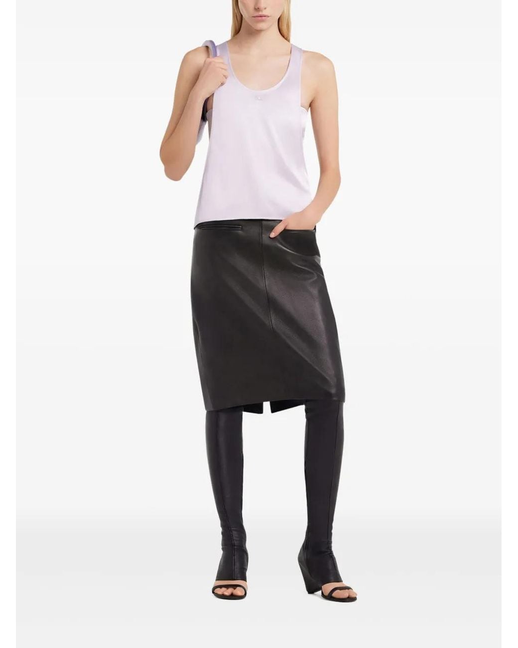 Courreges Pink Infinity Tank Top