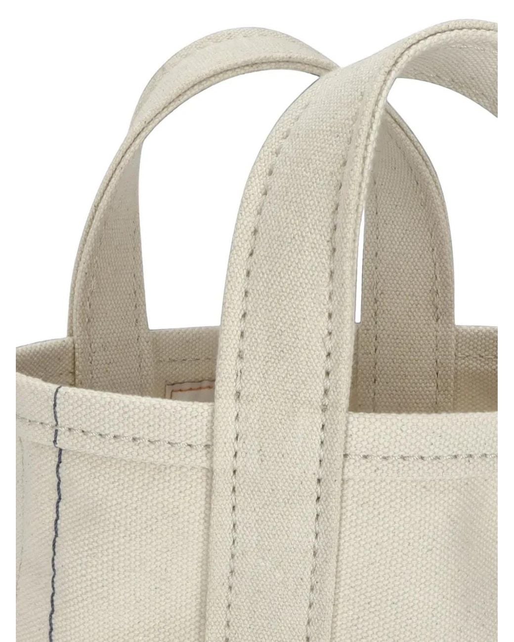 Fortela White Mini Aly Canvas Bag