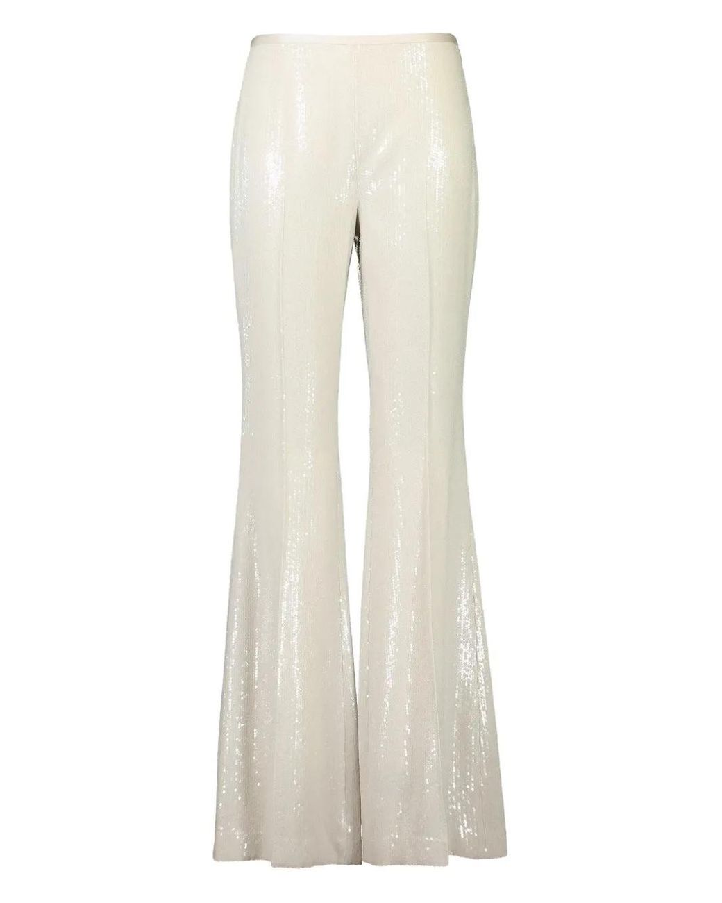 Michael Kors White Sequin-Embellishment Trousers