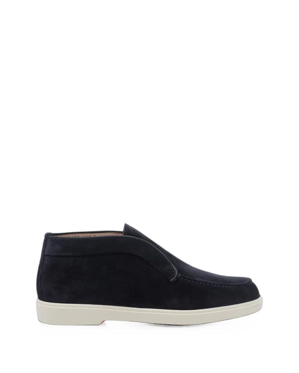 Santoni Blue Suede Loafers