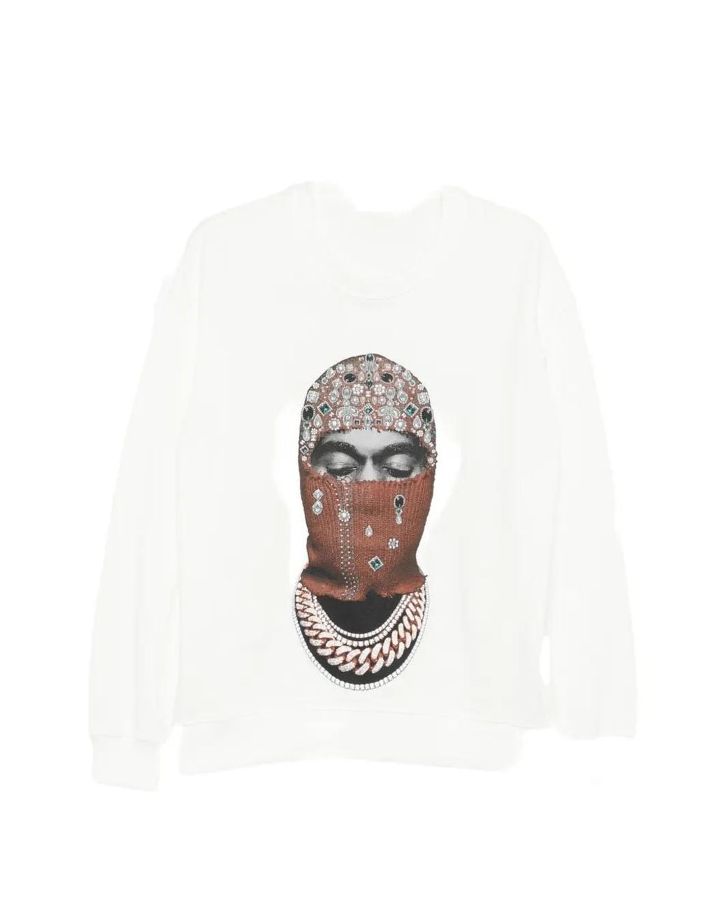 Ih Nom Uh Nit White Graphic-Print Sweatshirt for men