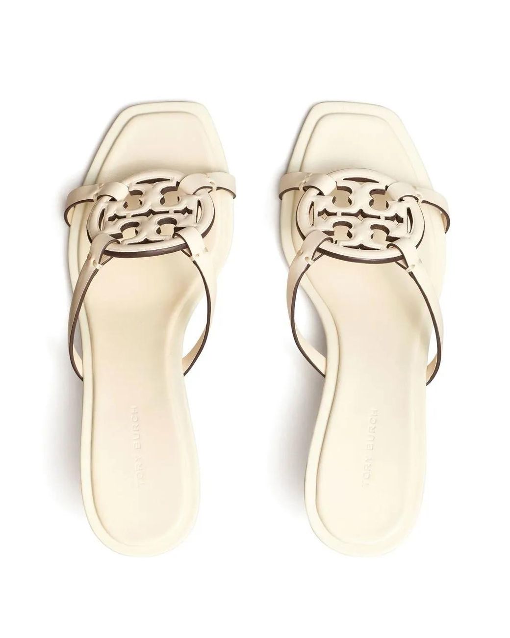 Tory Burch Natural Geo Bombe Miller Sandals