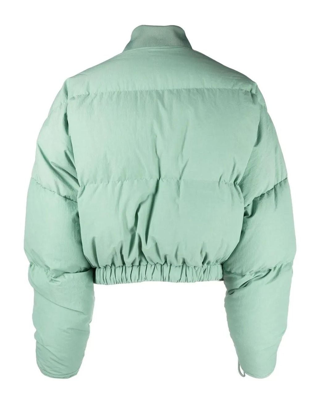 Krizia Green Padded Drawstring Bomber Jacket