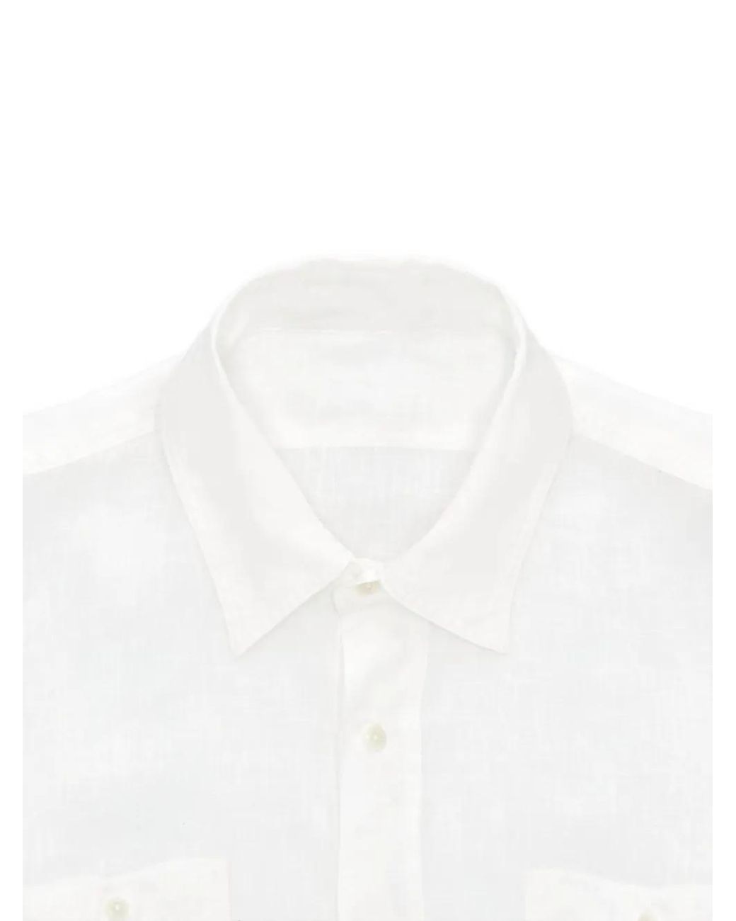 Fortela White Linen Shirt for men
