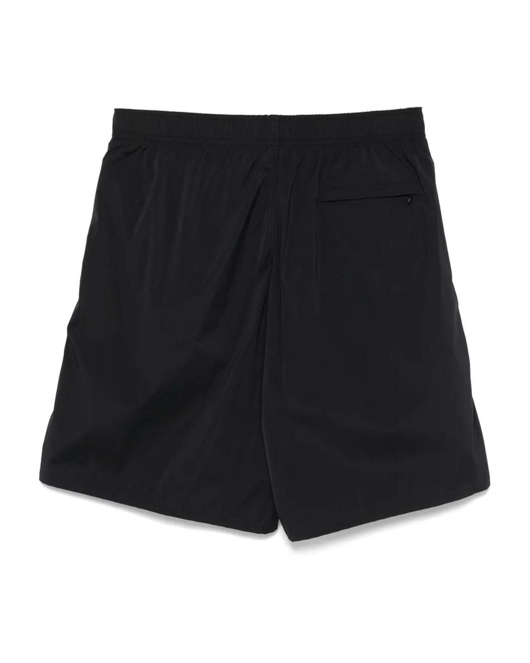 Jil Sander Black Logo-Print Swim Shorts for men