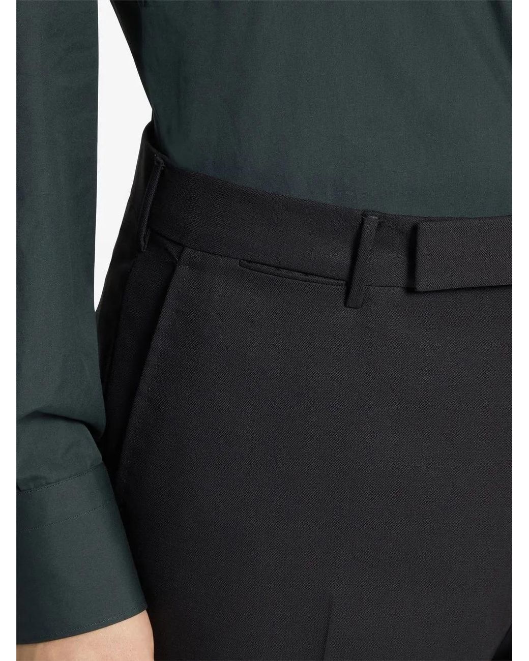 Zegna Black 15Milmil15 Tailored Wool Trousers for men