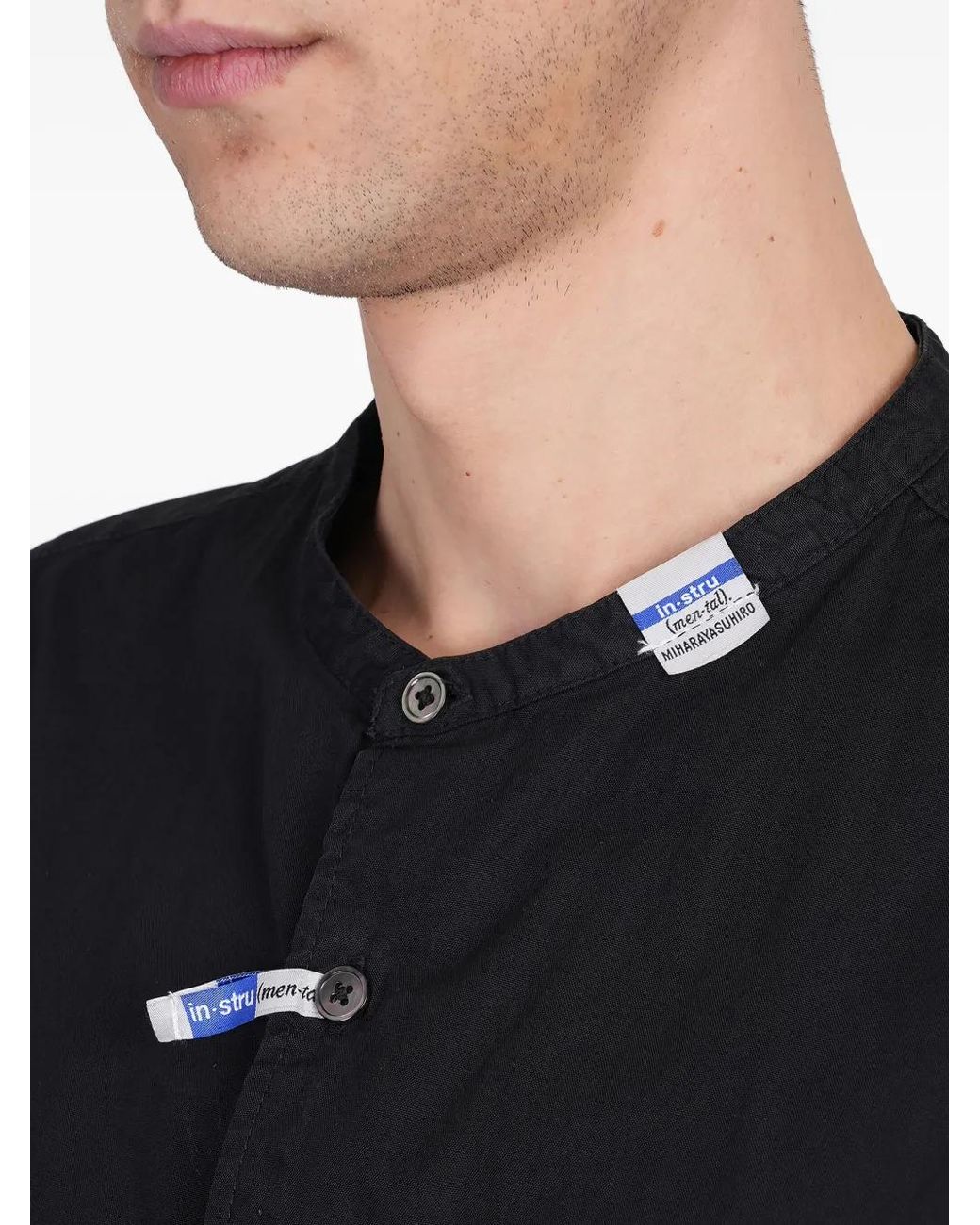 Maison Mihara Yasuhiro Black Cotton Shirt for men