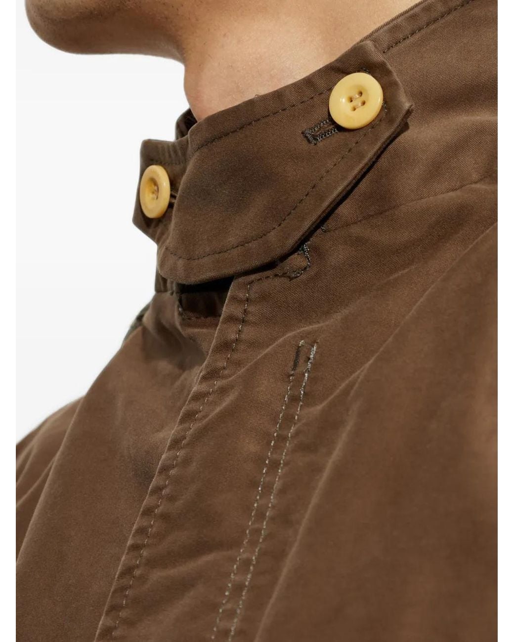Sacai Brown Detachable-Hood Jacket for men