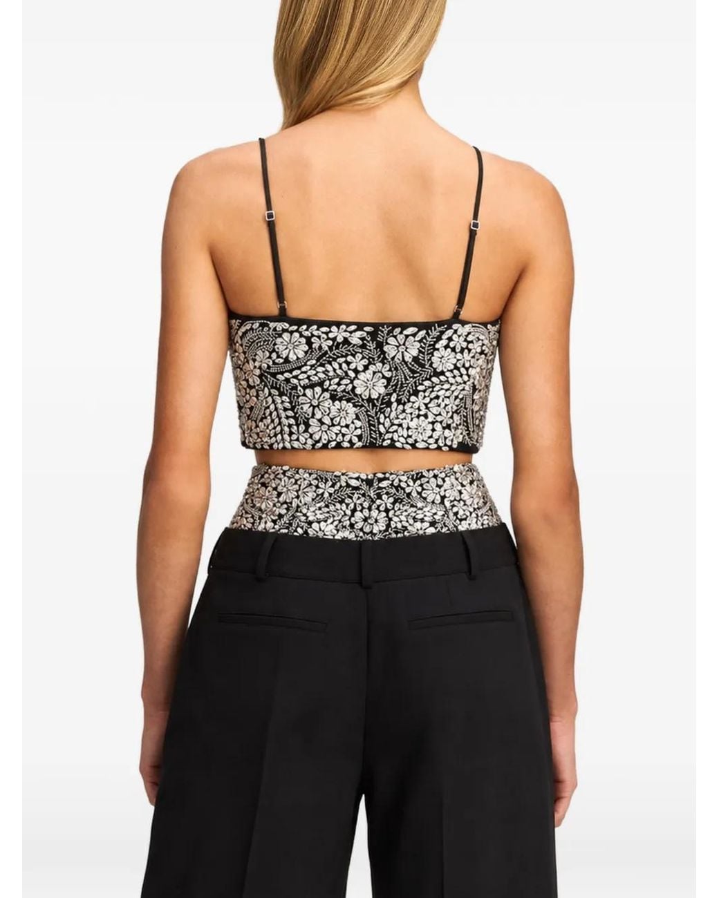 Cinq À Sept Black Crystal Ivy Nikki Top