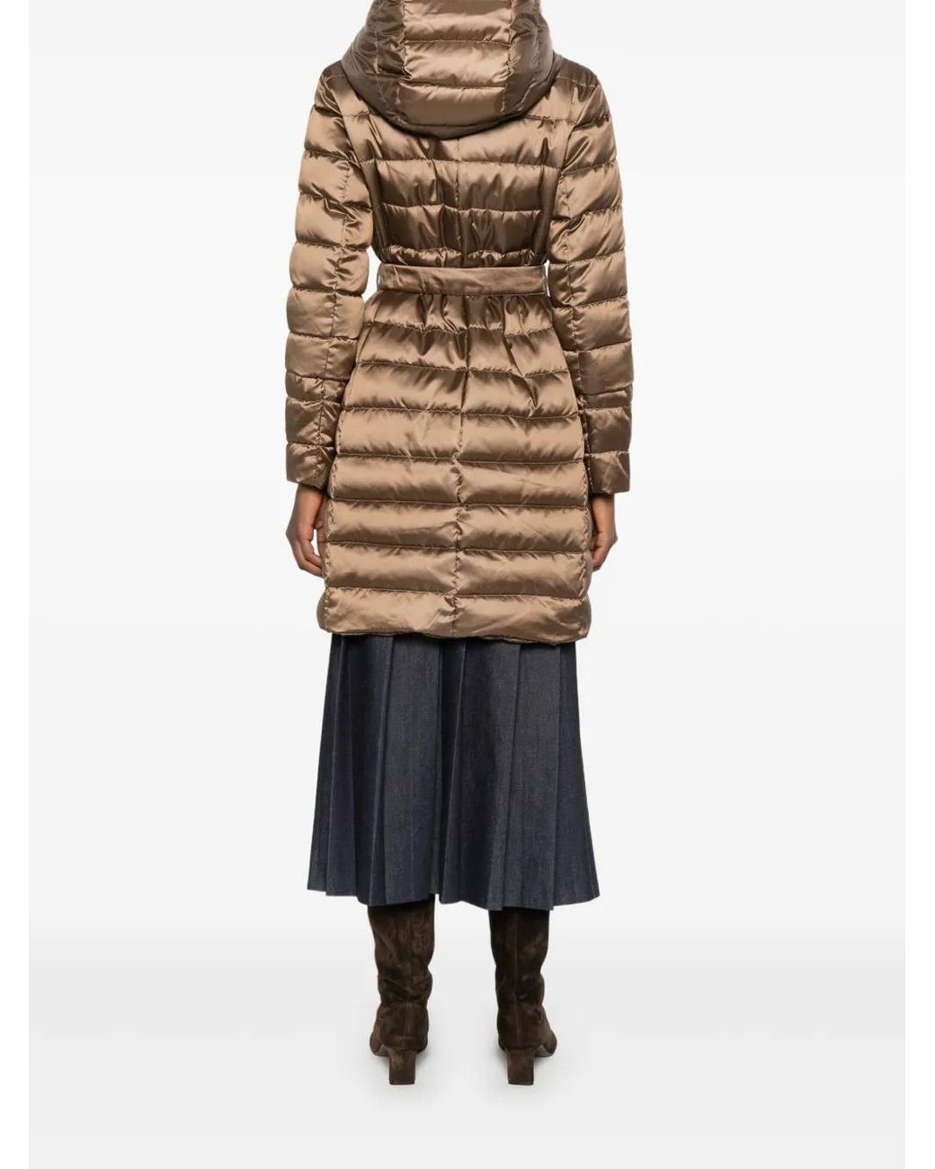 Max Mara Natural Novef Hooded Coat