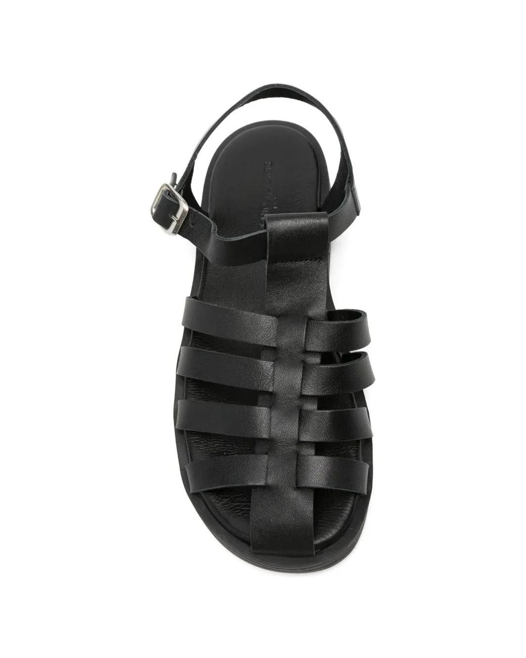 SERGIO MORETTI FIRENZE White Cage-Strap Buckle-Fastening Sandals