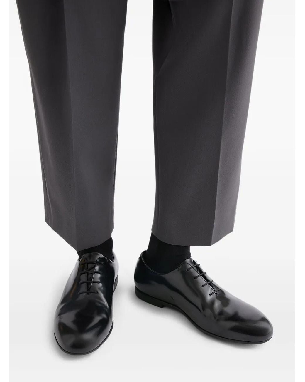 Jil Sander Black Lace-Up Oxford Shoes for men
