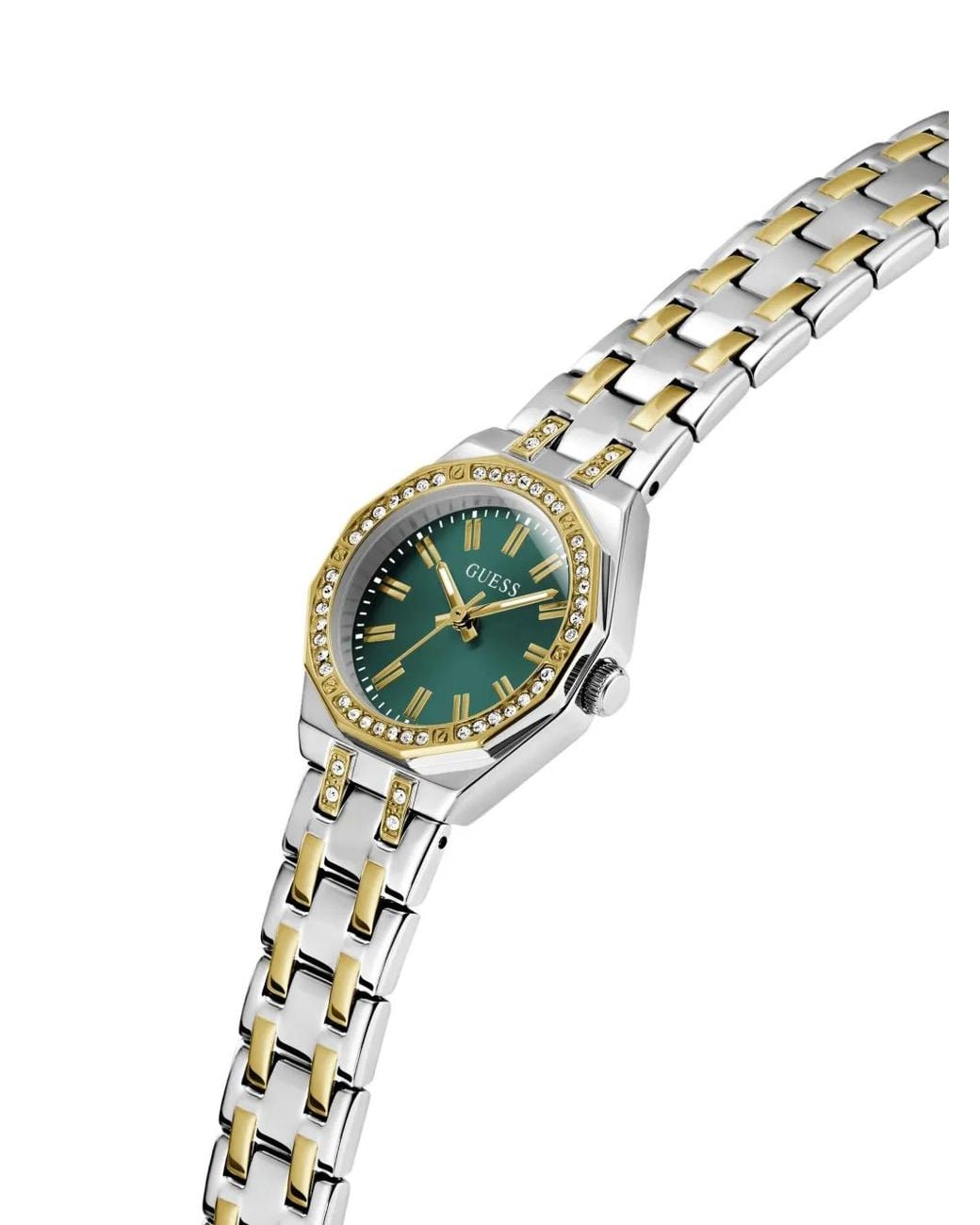Guess Green 2-Tone Analog Watch