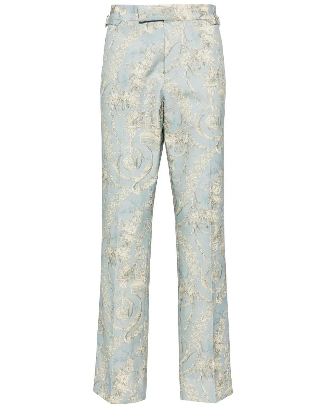 Vivienne Westwood Gray Sang Toile De Jouy-Print Trousers for men