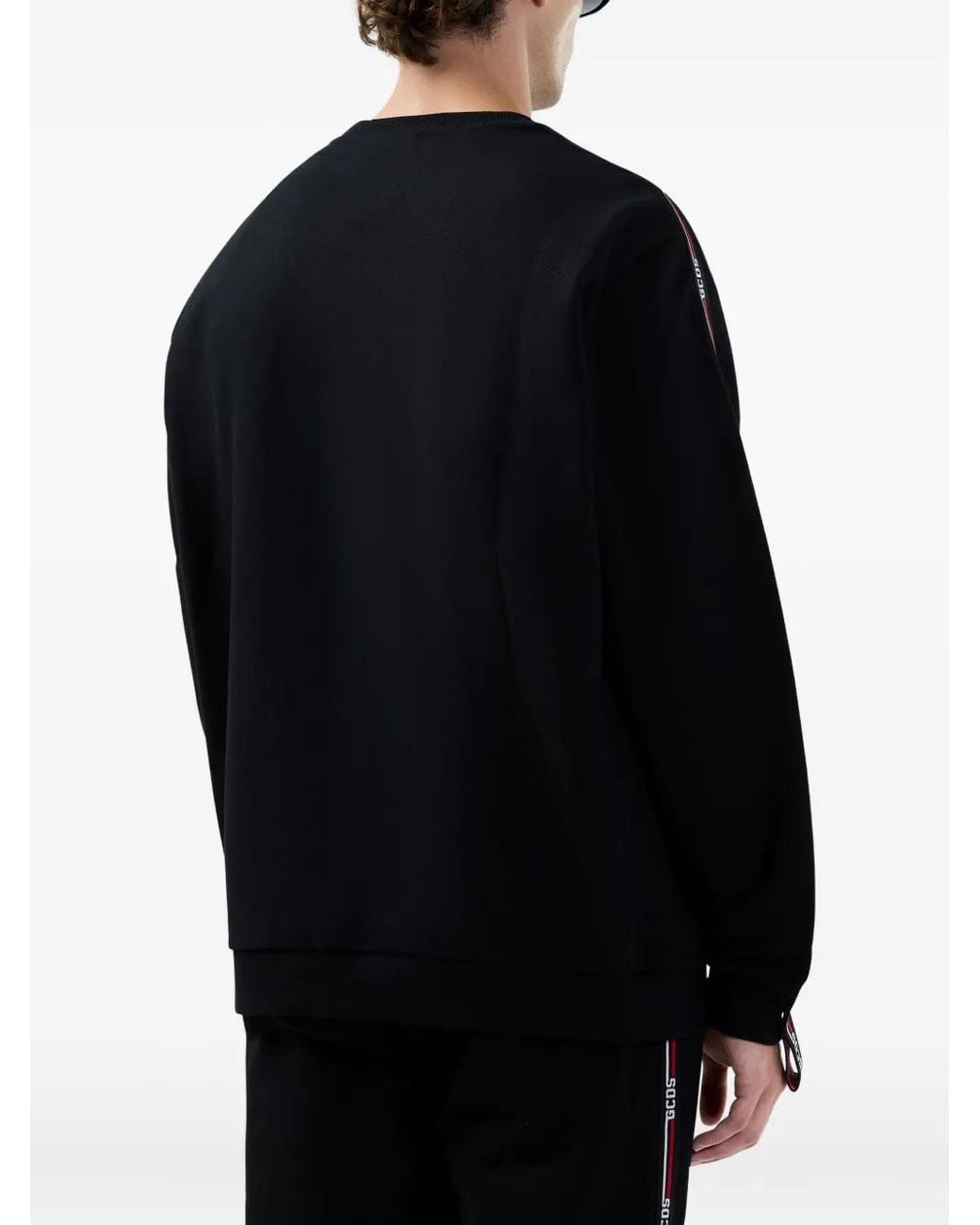 Gcds Gestreepte Sweater in het Black voor heren