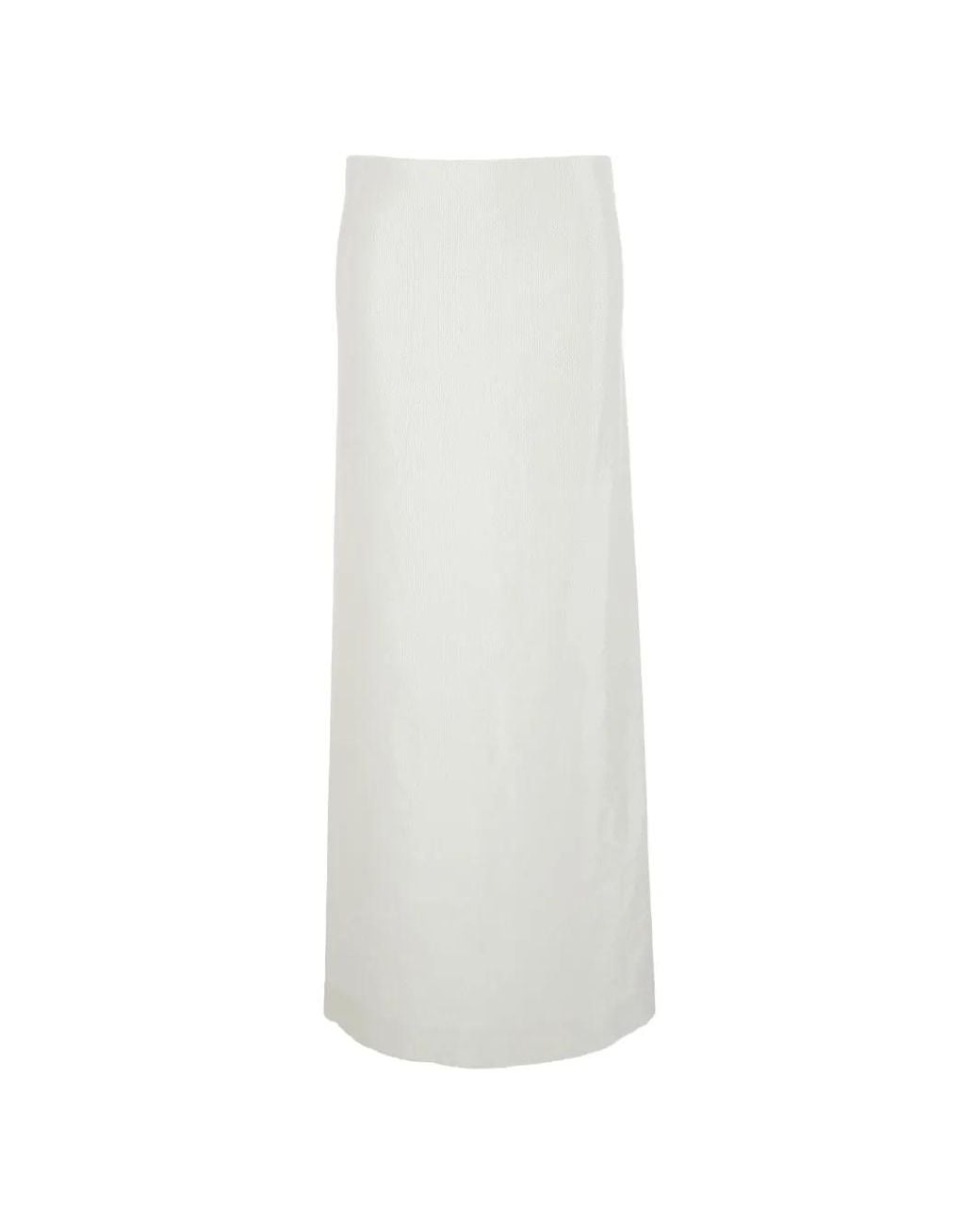 Totême White Sequin Skirt