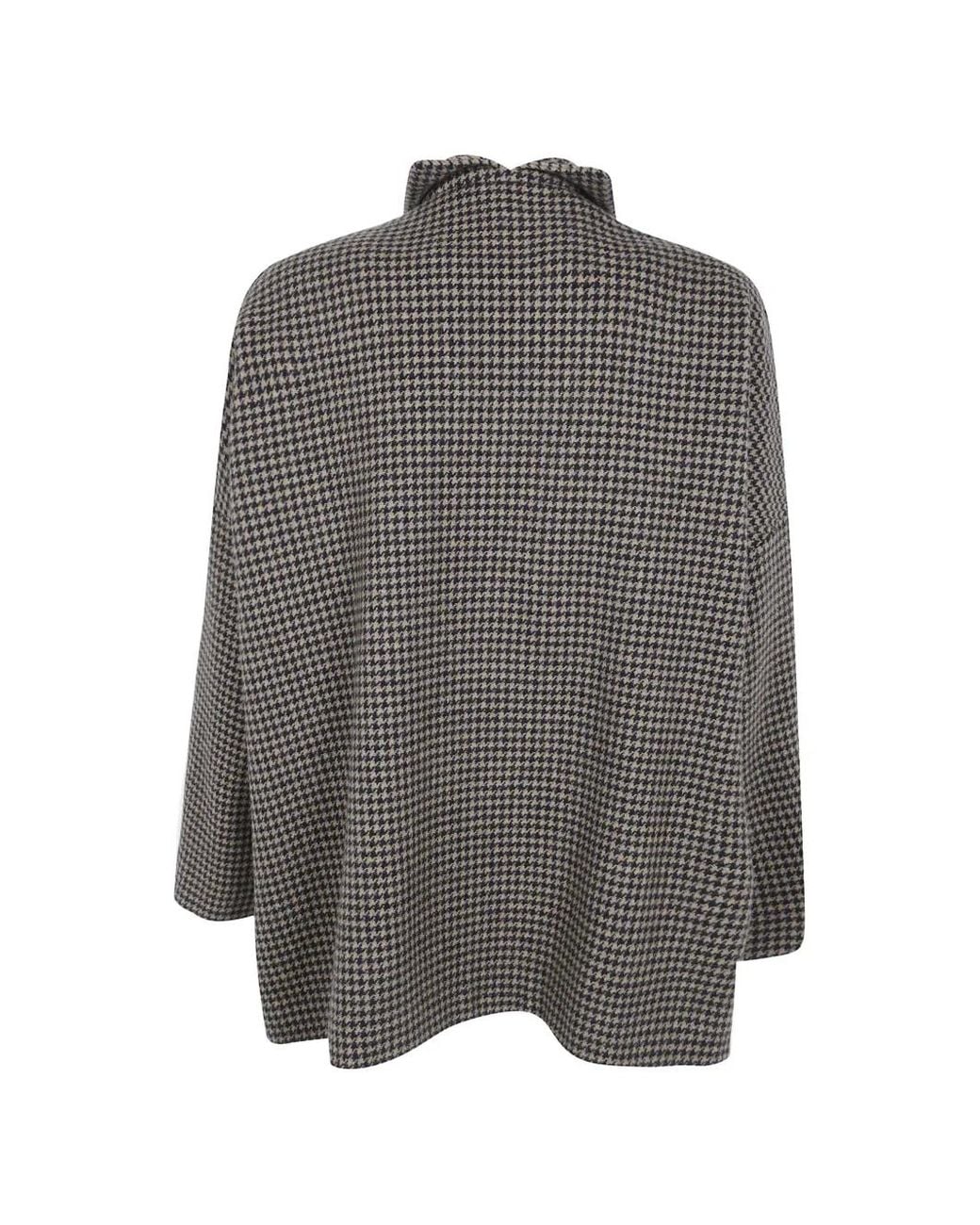 Daniela Gregis Gray Blazer Structuré À Motif Pied-De-Poule
