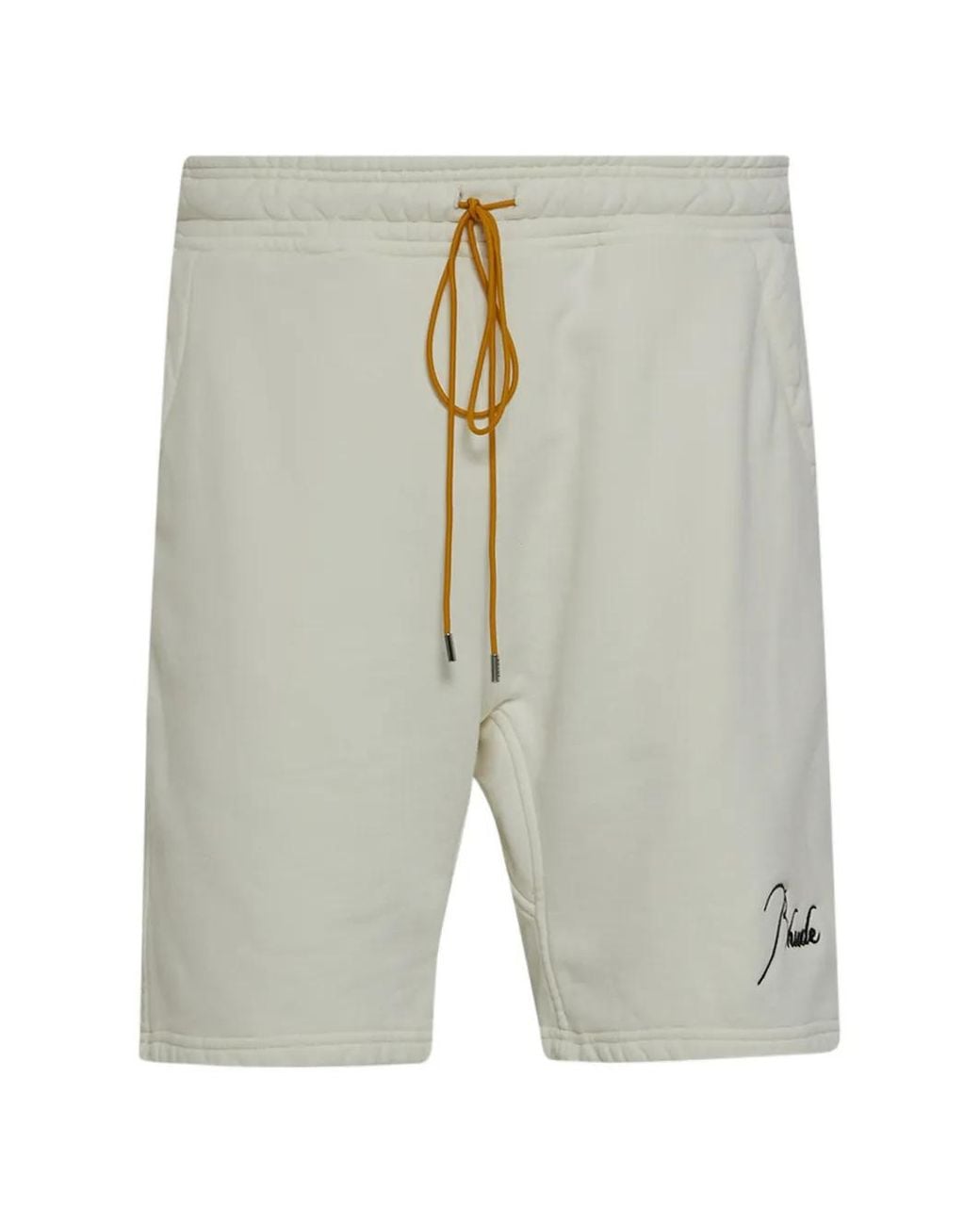 Rhude Gray Century Drawstring-Fastening Shorts for men