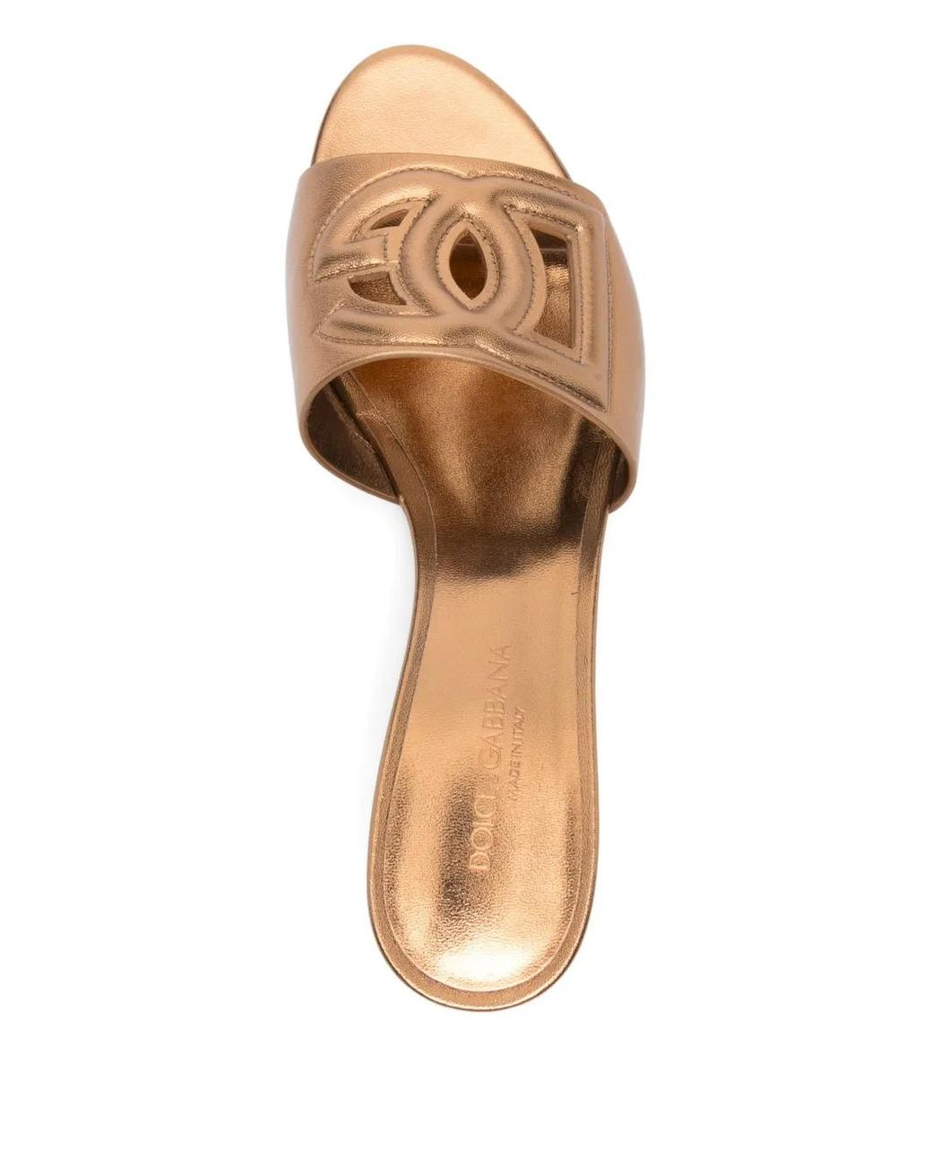 Dolce & Gabbana Natural Cut-Out Heeled Sandals