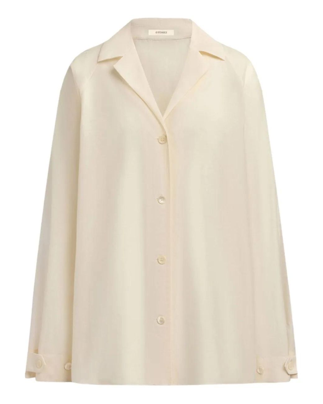 12 STOREEZ Linnen Blouse in het Natural