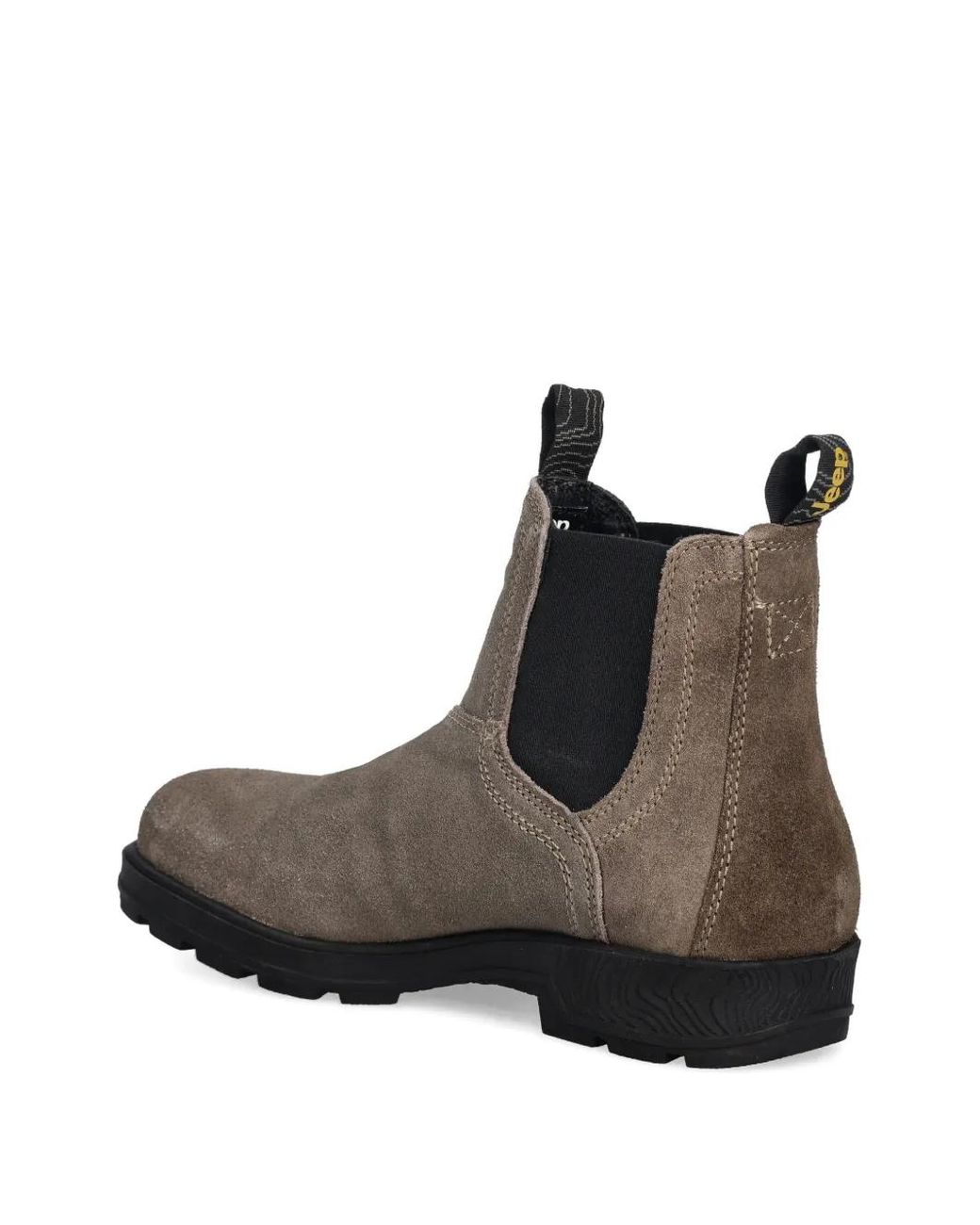 Jeep Brown Suede Pull-Tab Boots for men