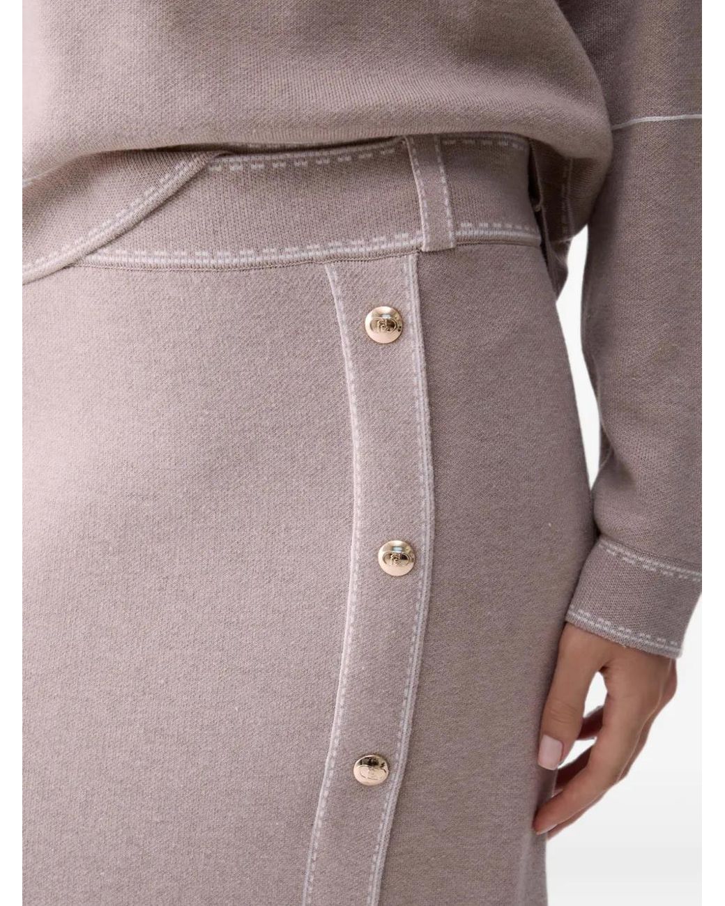 Liu Jo Pink Light Cotton Skirt