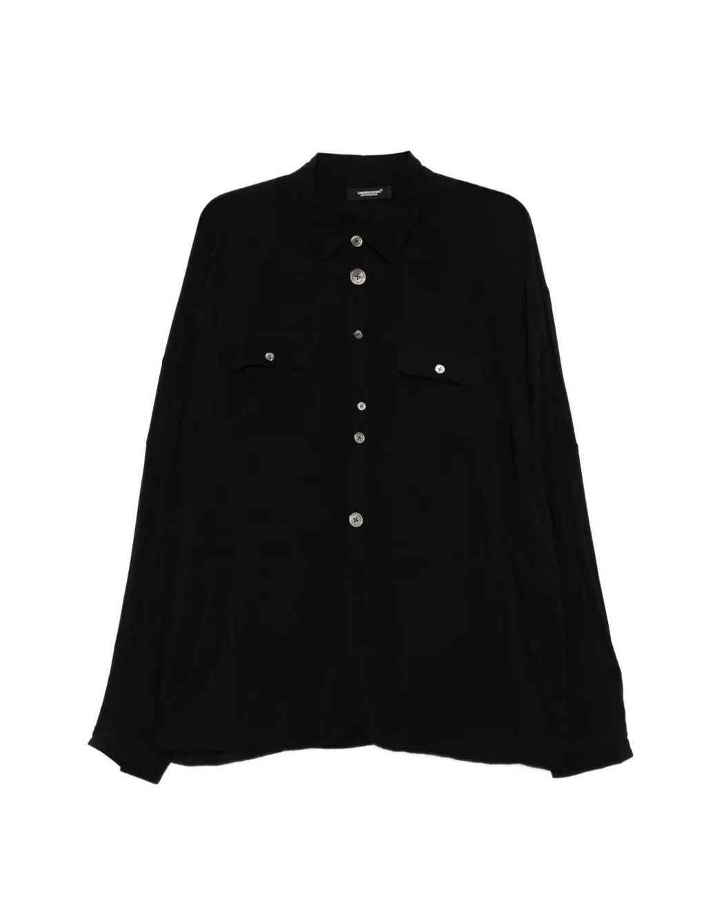 Undercover Black Logo-Patch Shirt for men