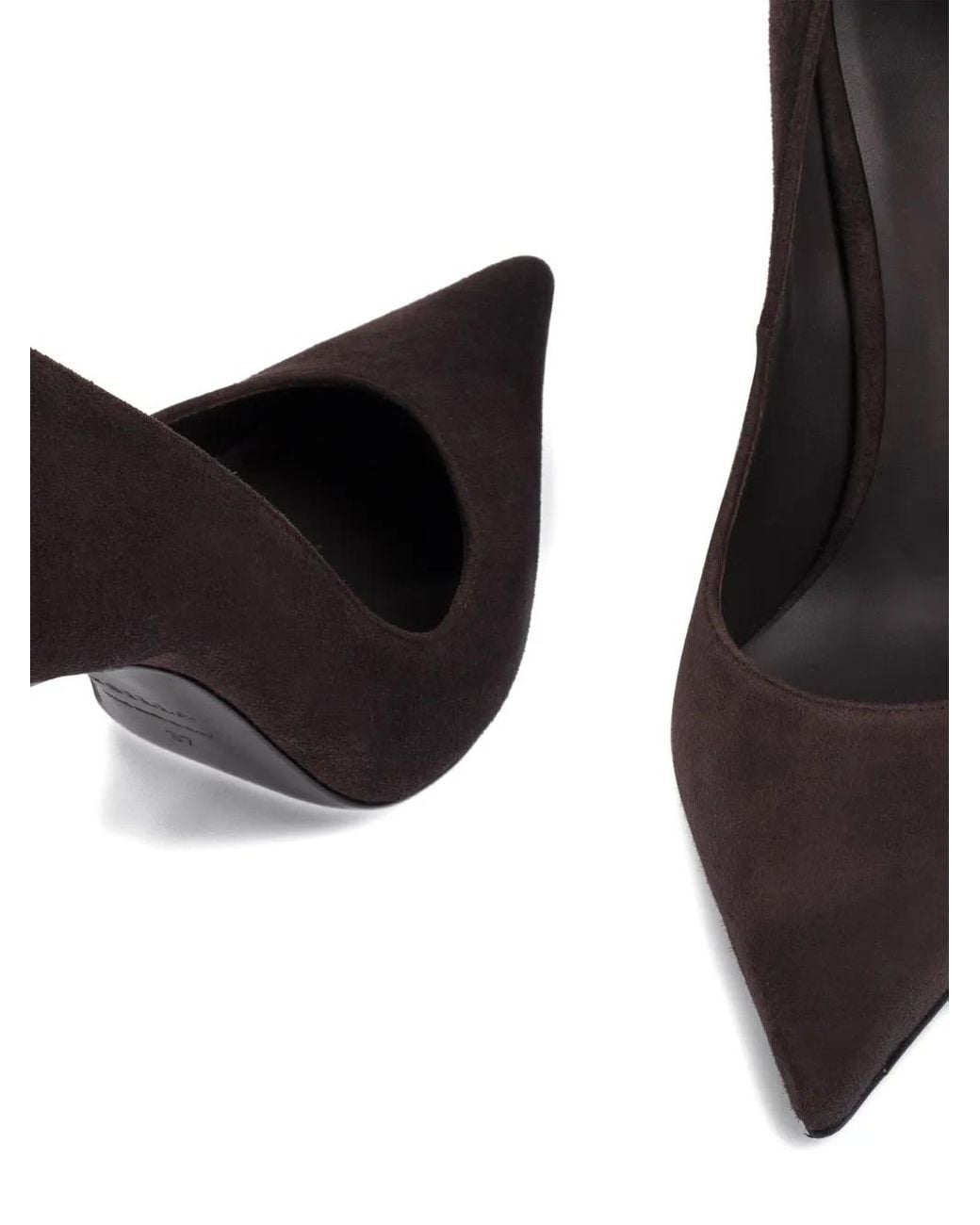 Le Silla Brown Vivienne Pointed-Toe Suede Pumps