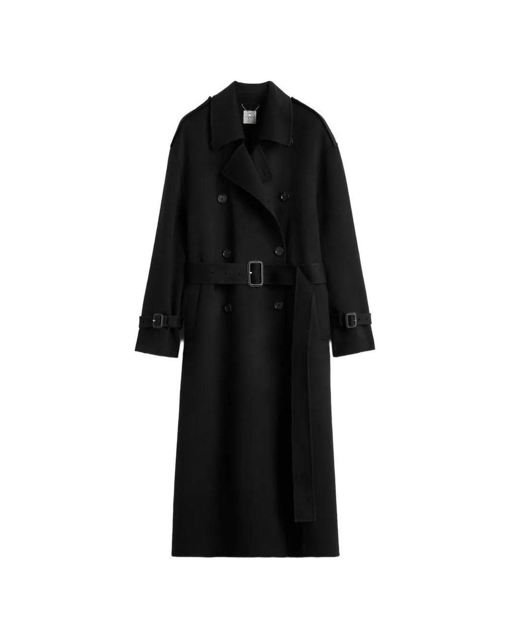 Totême Black Wool Coat