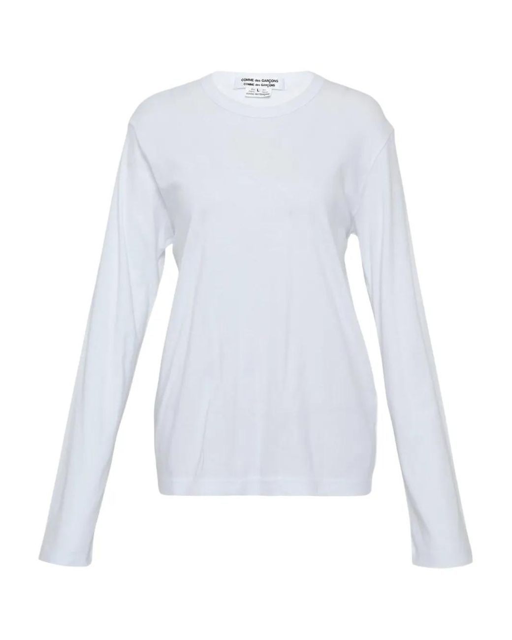 Comme des Garçons White Teiban Long-Sleeve T-Shirt