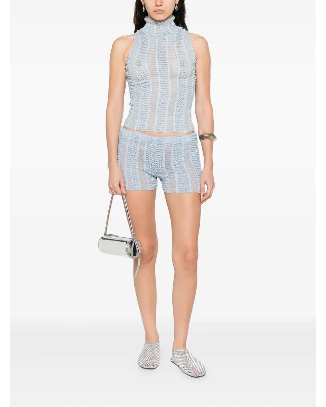 Roberta Einer Blue Knitted Shorts