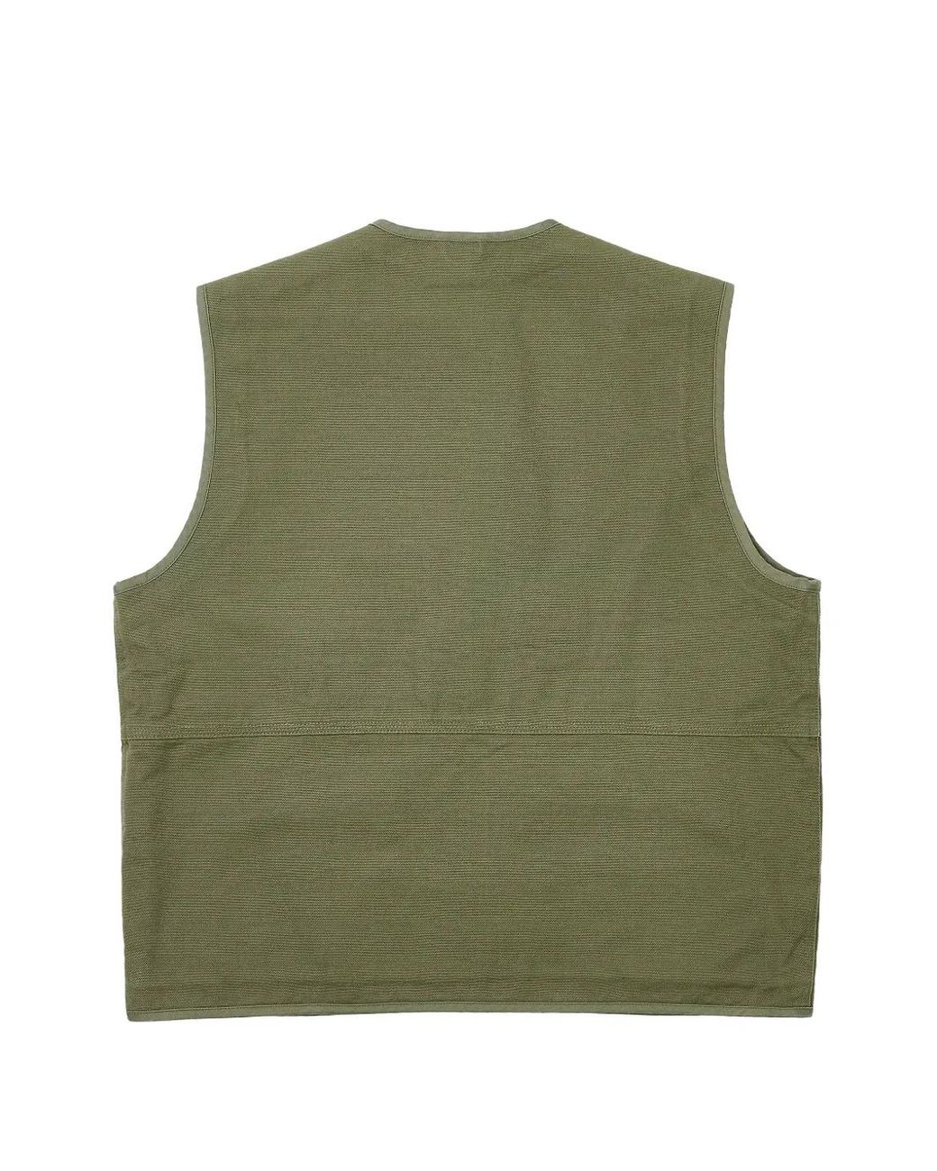 Palace Green Logo-Patch Zip-Up Gilet for men