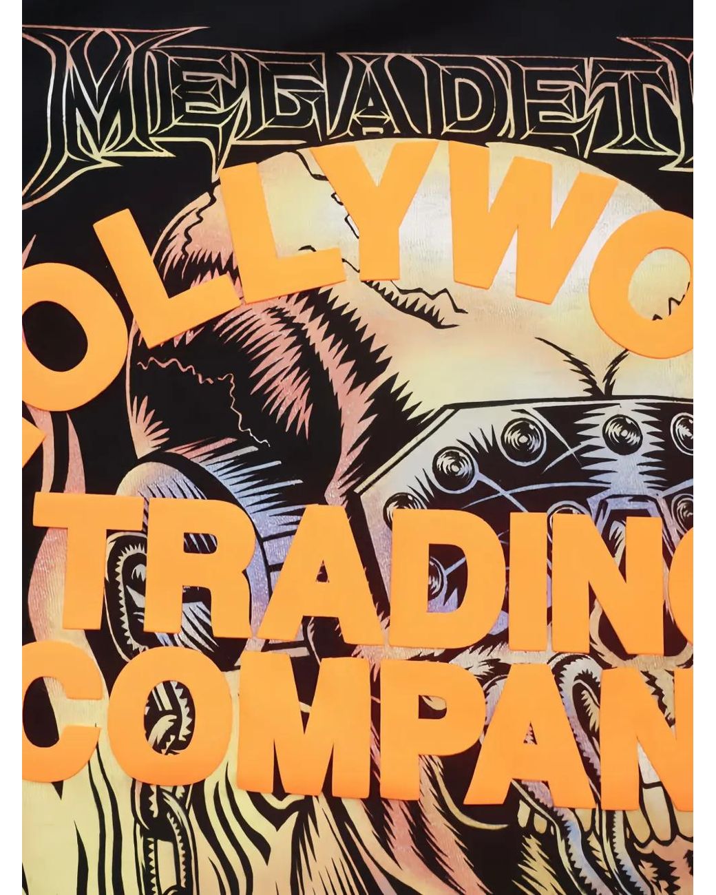 HTC Black Megadeth Graphic-Print T-Shirt for men