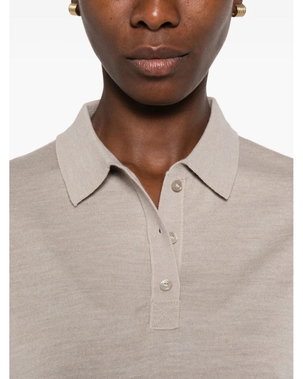 ELEH White Short-Sleeve Polo Shirt
