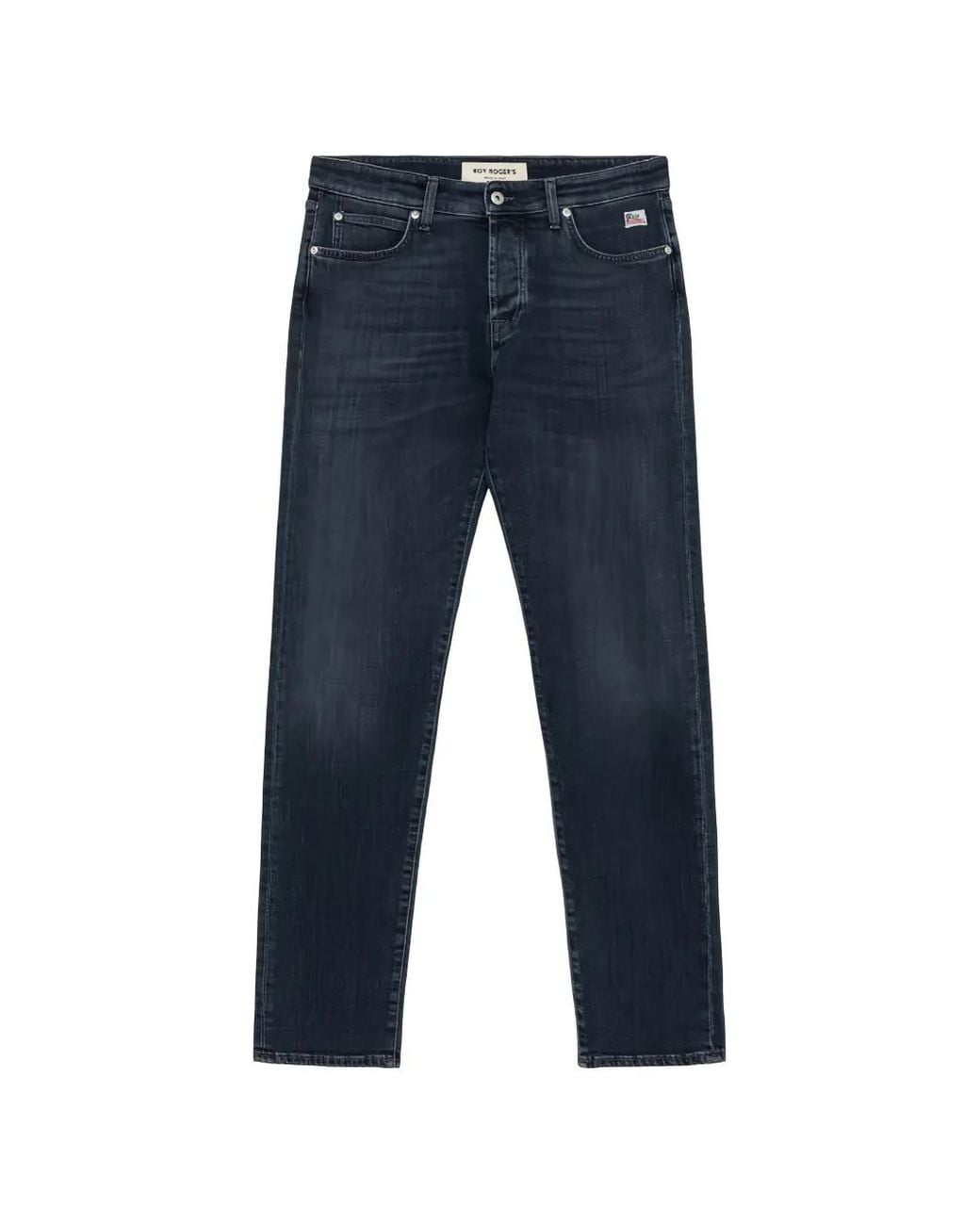Roy Rogers Blue Logo-Patch Jeans for men