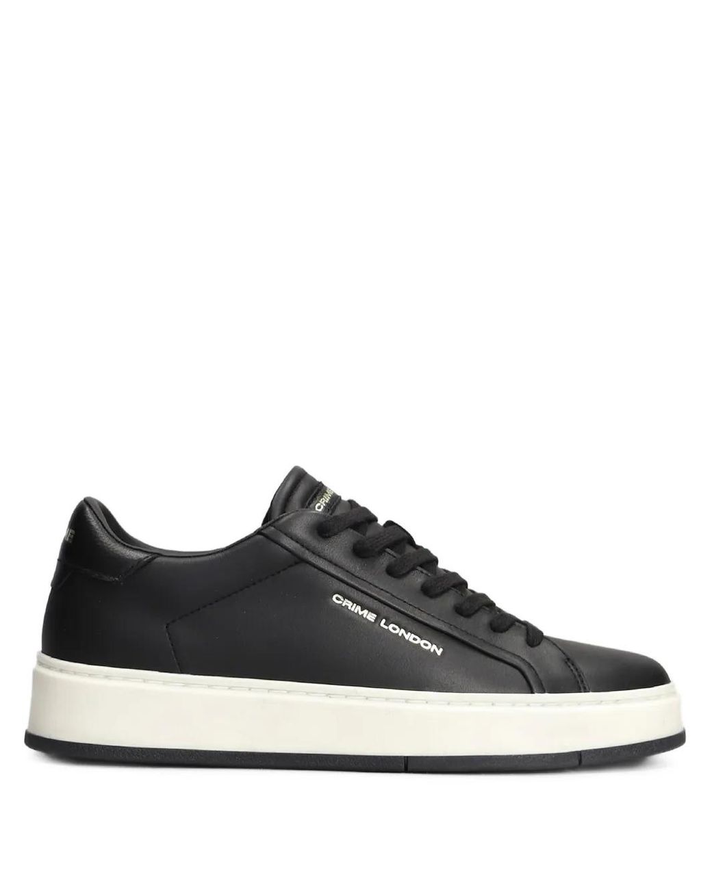 Crime London Black Destiny Low-Top Sneakers for men