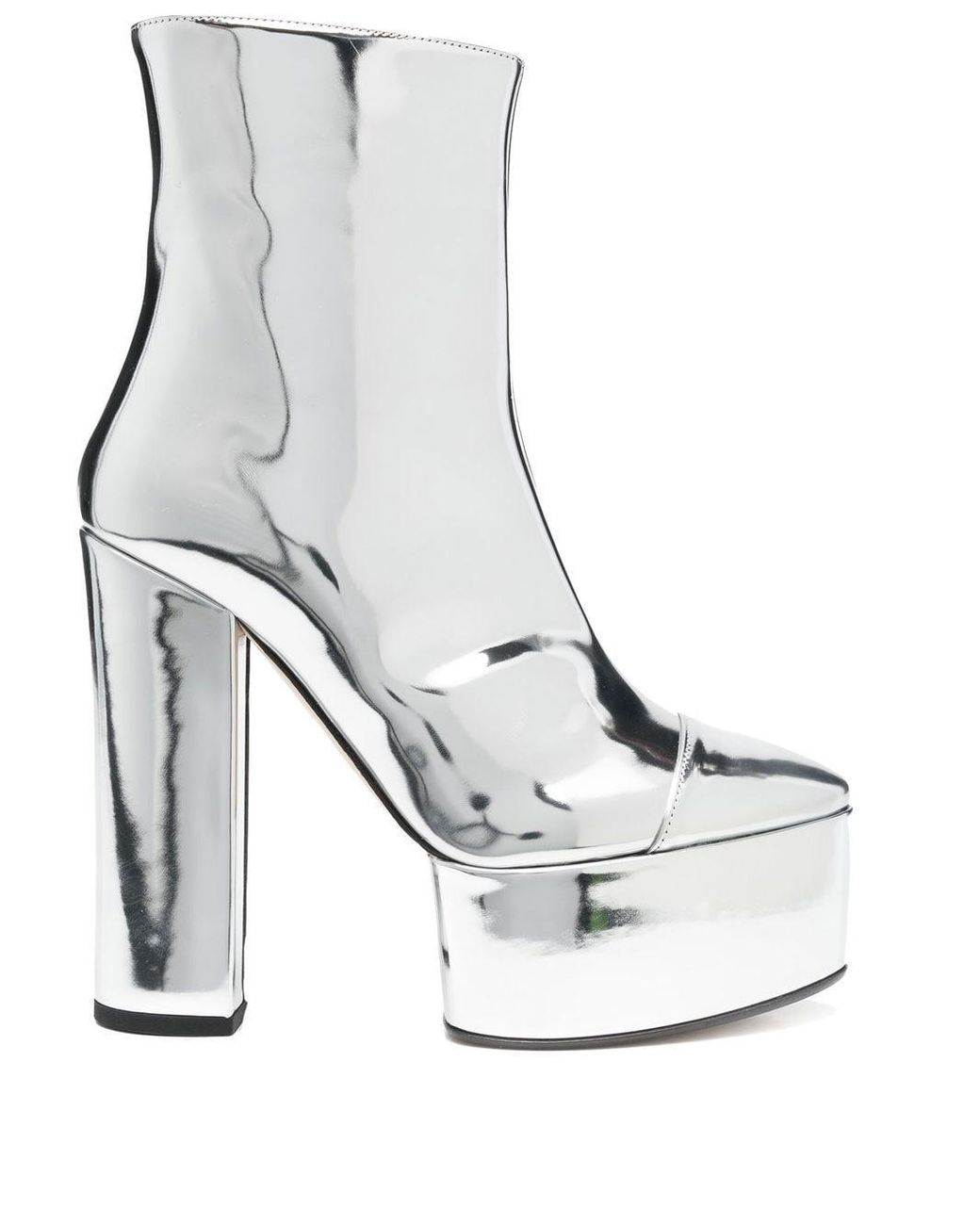 N°21 Leather Metallic 150mm Platform Boots Lyst UK