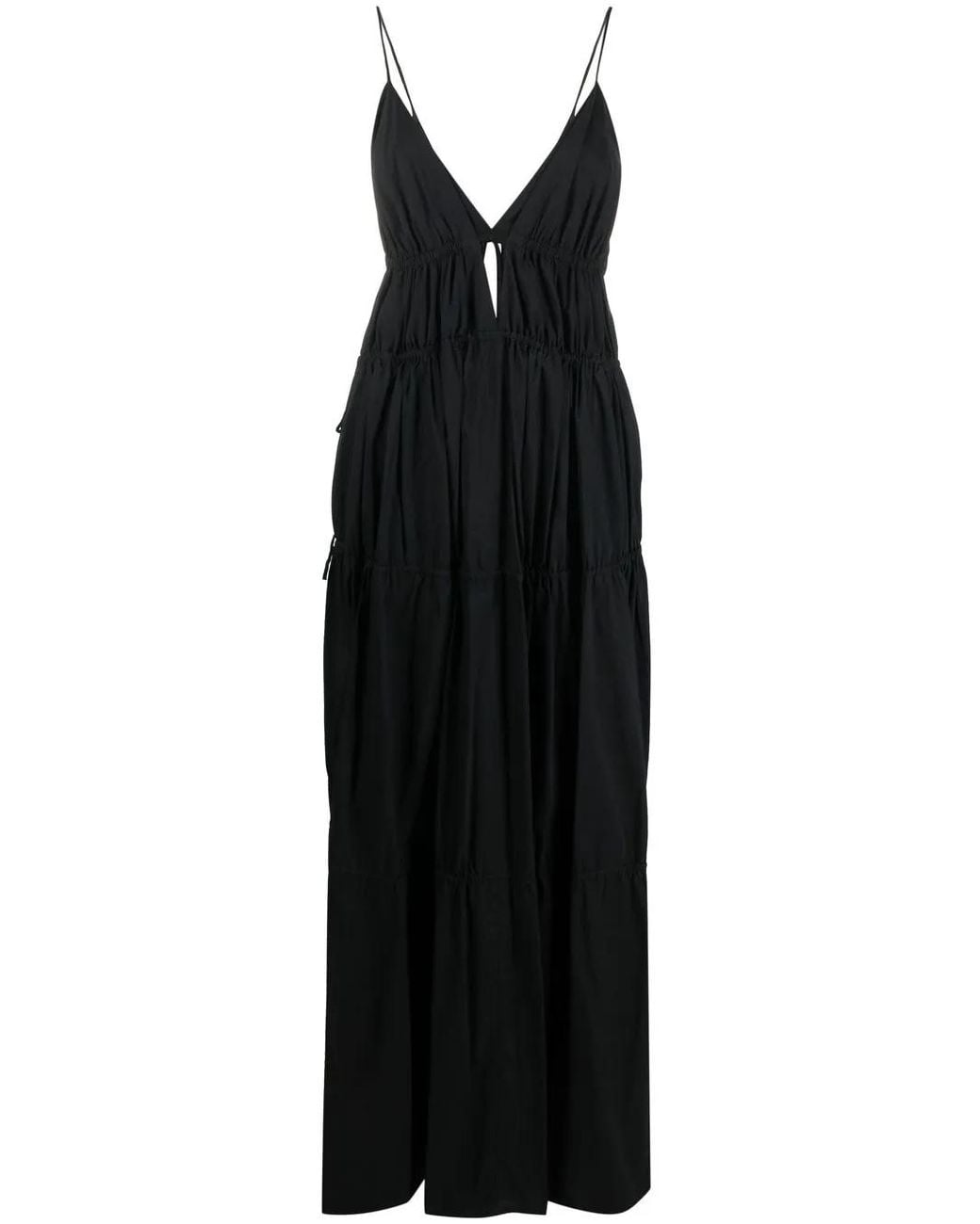 Jonathan Simkhai Black April Core Cut-Out Maxi Dress