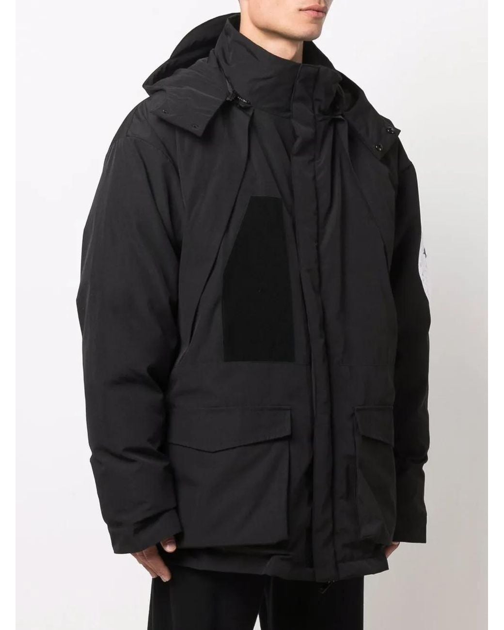 Abrigo Acolchado Con Capucha 424 de hombre de color Black
