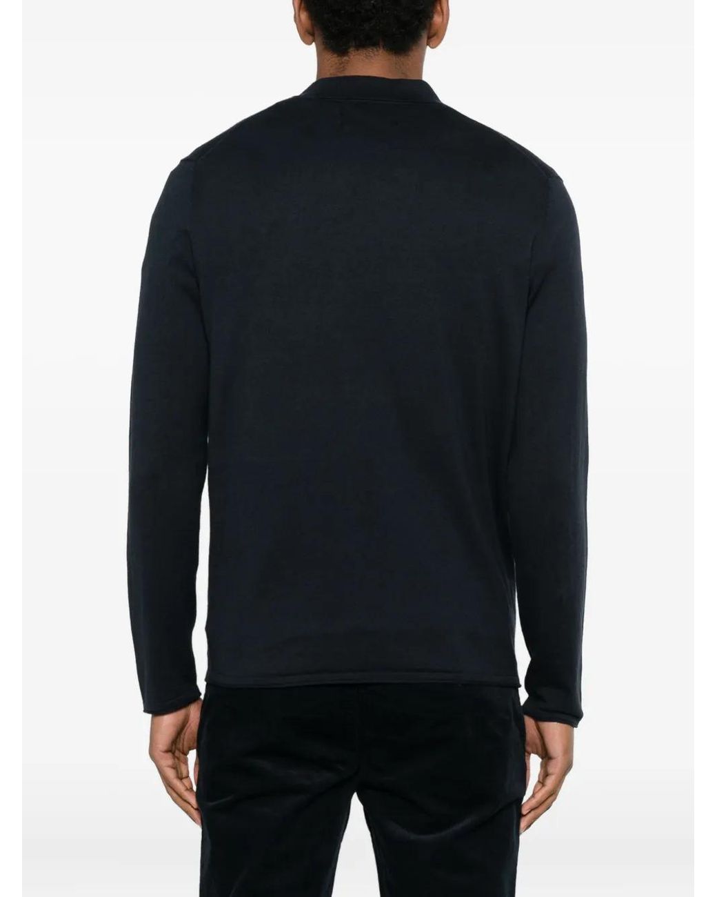 Marc O' Polo Blue Long Sleeve Polo for men