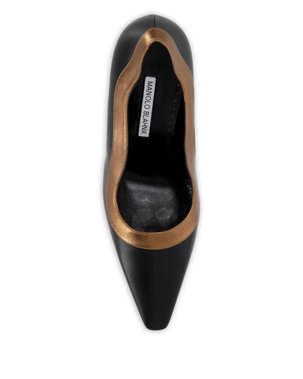 Manolo Blahnik Black Trimmed Pumps