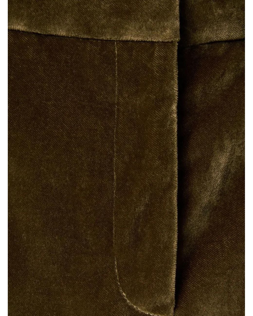 LaDoubleJ Green 24/7 Velvet Flared Trousers
