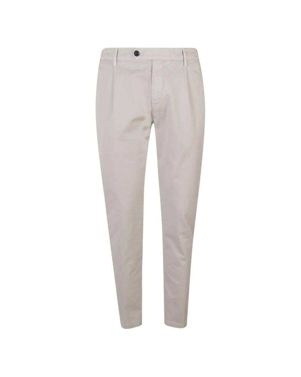 Eleventy Gray Pleated Trousers for men