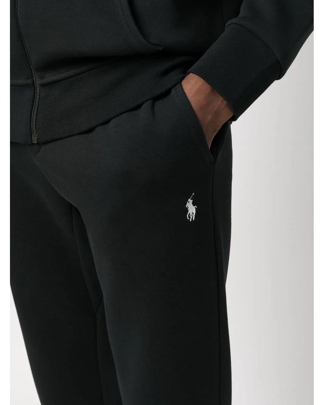 Polo Ralph Lauren Black Tapered Fit Athletic Pants for men